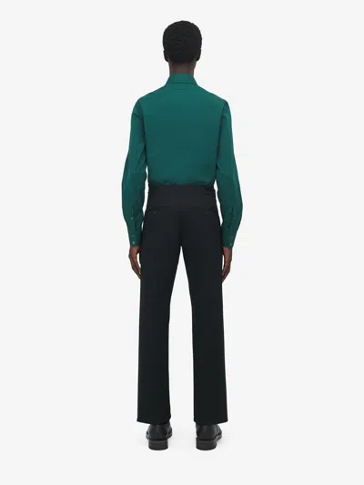 Alexander Mcqueen Men Bar Belttrousers In Black