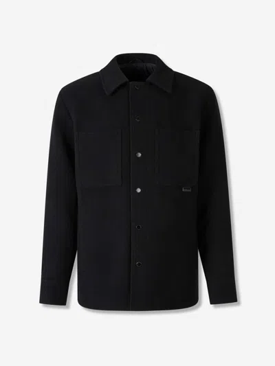 Canada Goose Balas Button-fastening Patch-pocket Overshirt In Black
