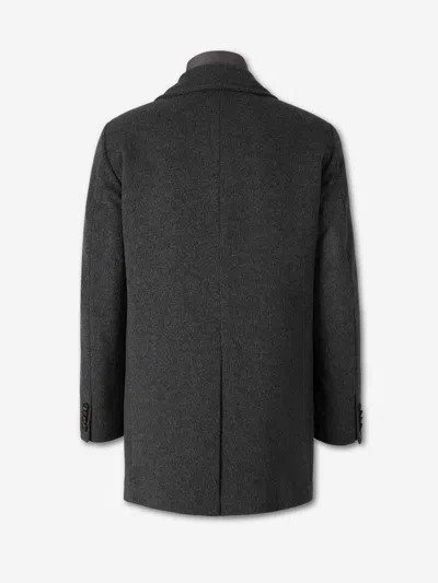 Moorer Long Coat Montferrato In Gray