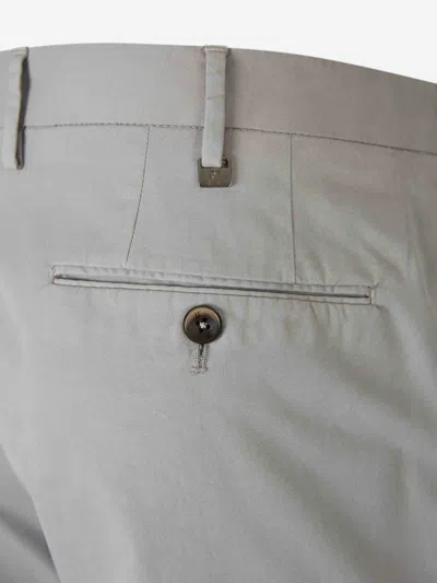 Pt Torino Button-fastening Trousers In Gray