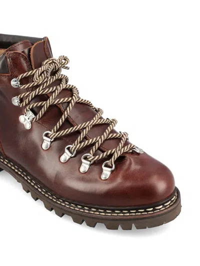 Paraboot Round Toe Hiking Boots In Black