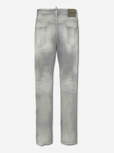 Dsquared2 Relaxed Fit Distressed Denim Jeans In Gray