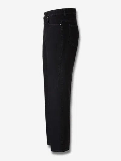 Givenchy Straight-leg Cotton Blend Trousers With Subtle Branding In Black