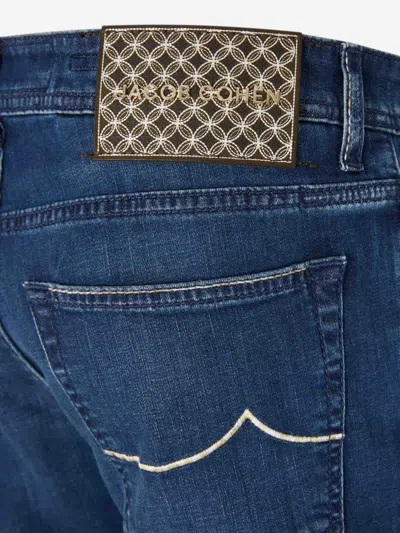 Jacob Cohen Embroidered-patch Slim-fit Jeans In Multi