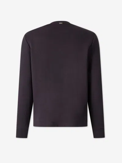 Herno Patch-pocket Sweater In Purple