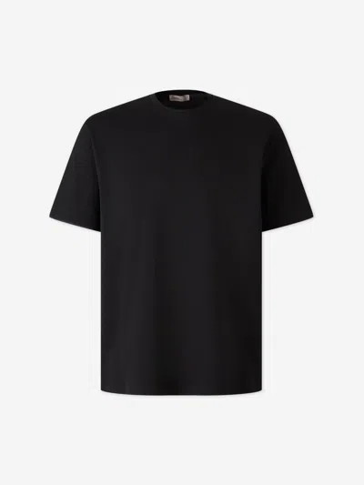 Herno Men Cotton T-shirt In Black