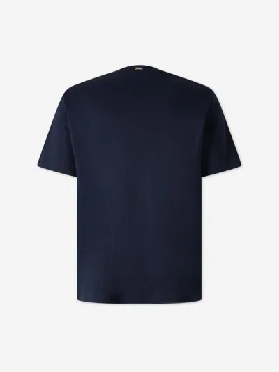 Herno Patch-pocket T-shirt In Blue