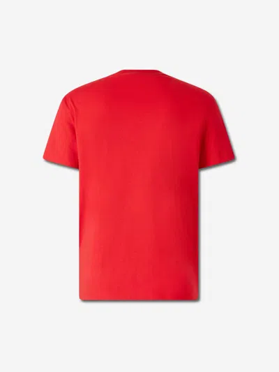 Valentino Cotton T-shirt With Vlogo Patch In Red