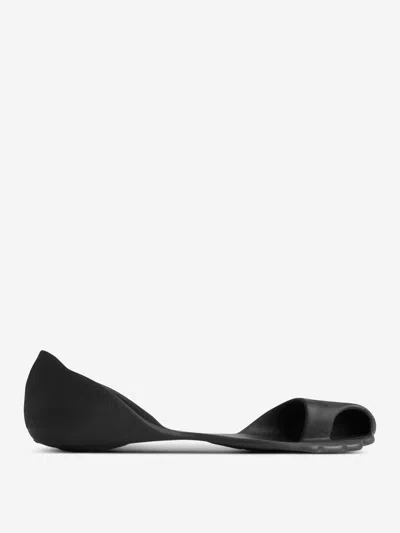 Balenciaga Open-toe Black Eva Sneakers With Streamlined Silhouette In Black