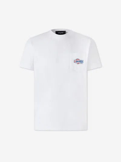 Dsquared2 Logo Printed Crewneck T-shirt In White
