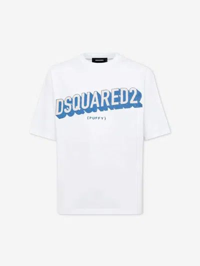 Dsquared2 Graphic Logo Oversized T-shirt In White