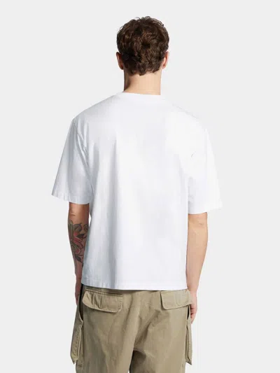 Dsquared2 Graphic Logo Oversized T-shirt In White