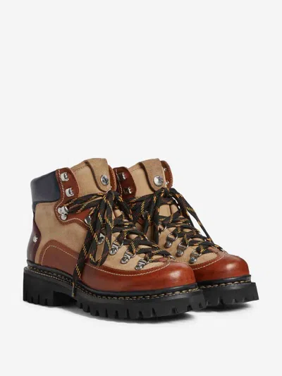 Dsquared2 Canadian Hiking Boots In Brown