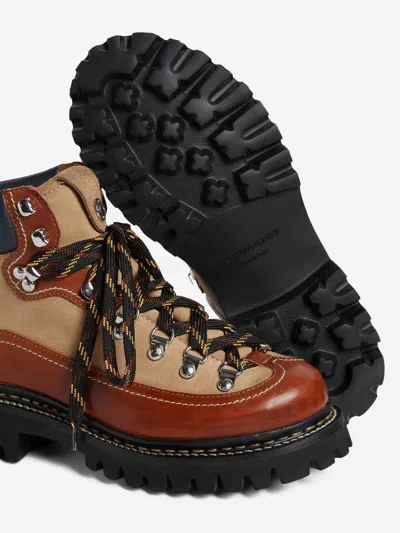Dsquared2 Canadian Hiking Boots In Brown