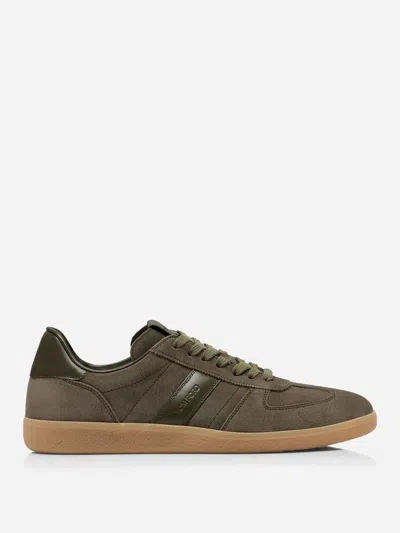 Tom Ford Low Top Suede Sneakers With Rubber Sole In Green