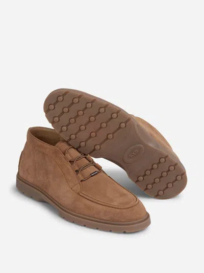 Tod's Desert Lace-up Boots In Brown