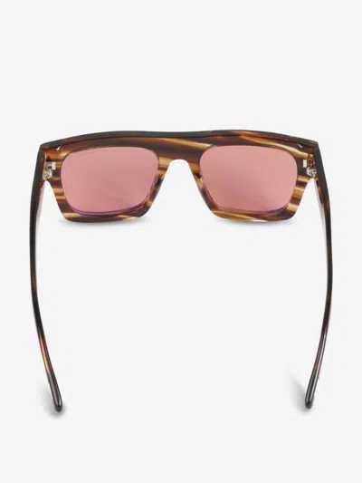 Tom Ford Rectangular Sunglasses In Brown