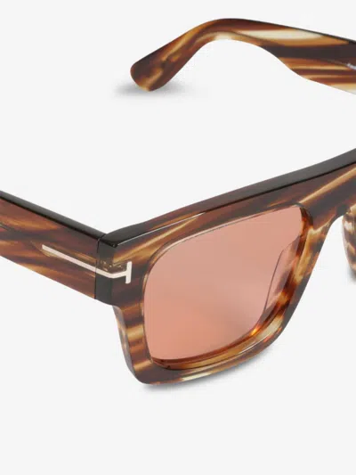 Tom Ford Rectangular Sunglasses In Brown