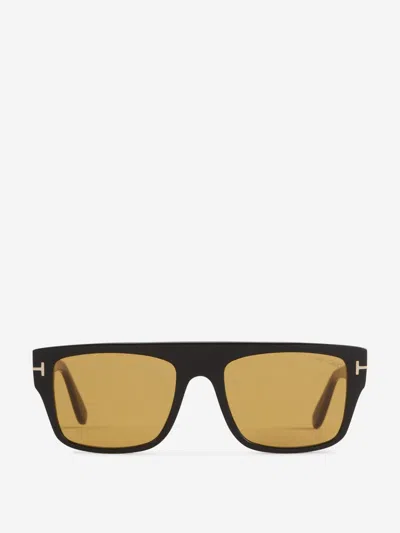 Tom Ford Rectangular Sunglasses In Black