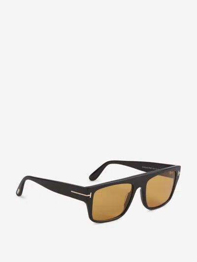 Tom Ford Rectangular Sunglasses In Black