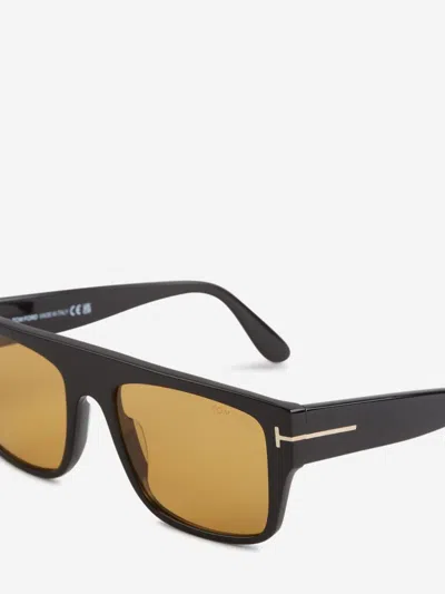 Tom Ford Rectangular Sunglasses In Black