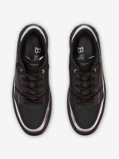 Balmain B-court Flip Sneakers In Black