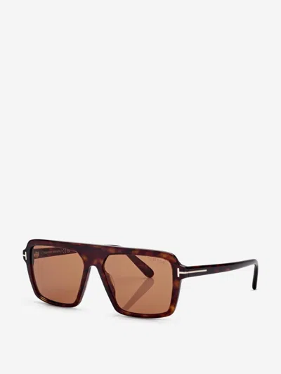Tom Ford Square Sunglasses In Brown