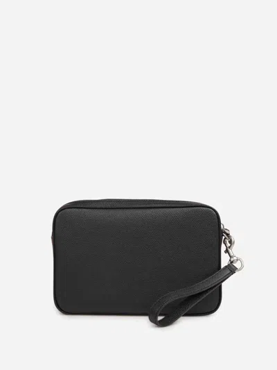 Valentino Garavani Vlogo Clutch Bag In Black