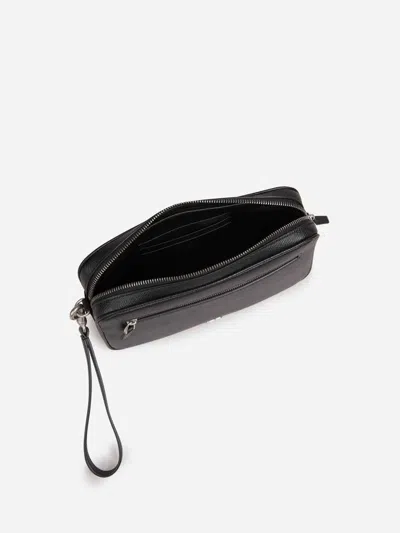 Valentino Garavani Vlogo Clutch Bag In Black