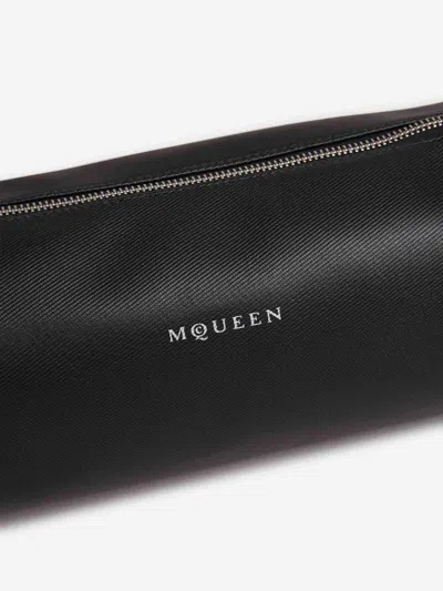Alexander Mcqueen Small Cylindrical Crossbody Bag With Metal Hardware In Black
