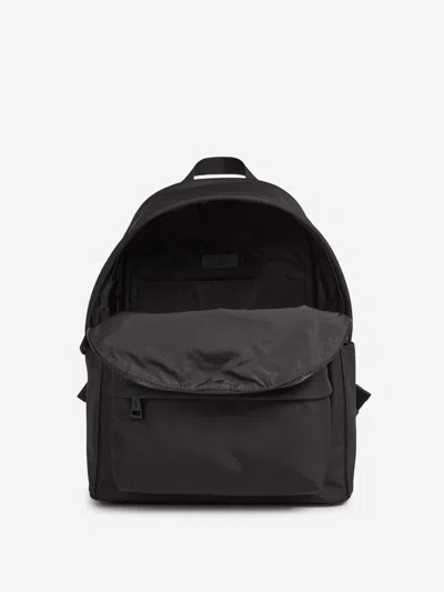 Moncler Pierrick Backpack Front Zip-fastening Pocket In Black