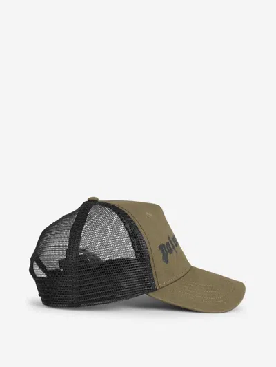 Palm Angels Logo-print Trucker Cap In Neutral