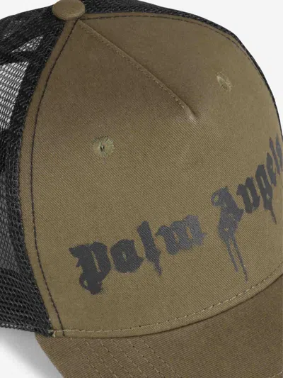 Palm Angels Logo-print Trucker Cap In Neutral