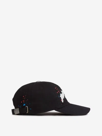 Palm Angels Printed Cap In Black