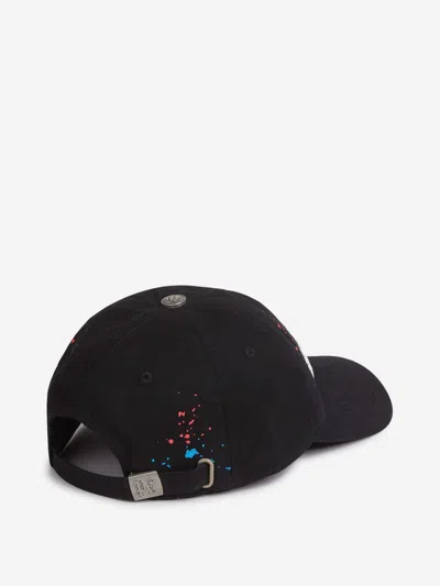 Palm Angels Printed Cap In Black