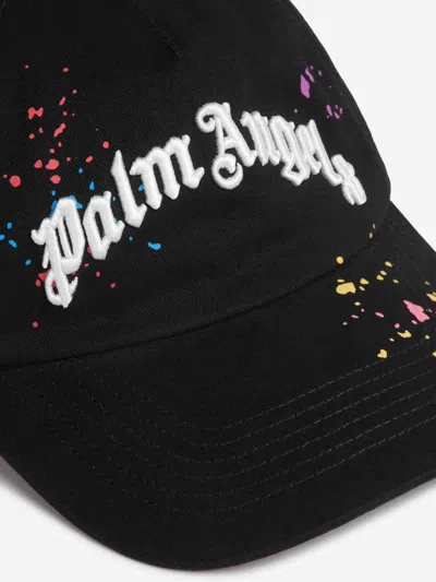 Palm Angels Printed Cap In Black