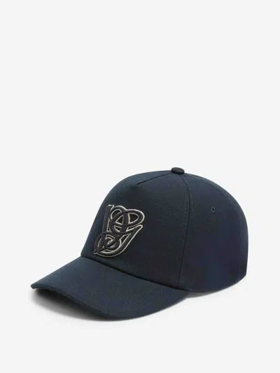 Valentino Garavani Cotton Baseball Cap With Embroidery In Blue