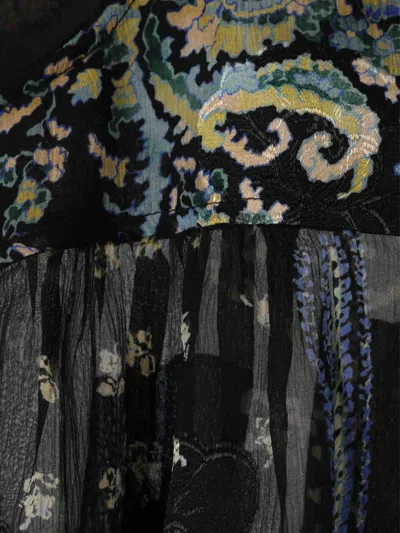 Ulla Johnson Aster Printed Blouse In Black