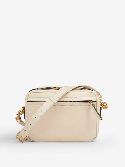 Valentino Viva Superstar Two-tone Leather Messenger Bag In White