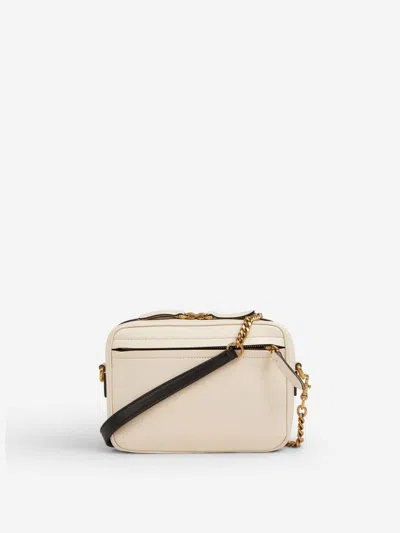 Valentino Viva Superstar Two-tone Leather Messenger Bag In White
