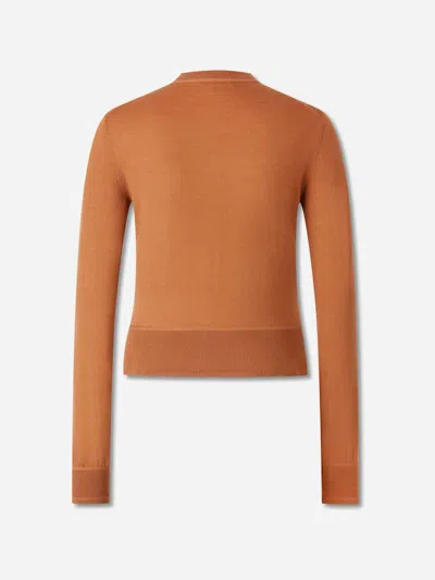 Chloé Wool Knit Jersey In Orange