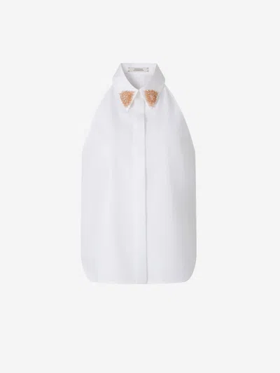 Dorothee Schumacher Bead-embellishment Halter Blouse In White