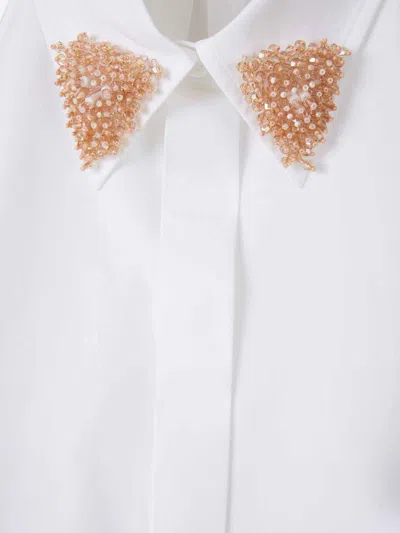 Dorothee Schumacher Bead-embellishment Halter Blouse In White
