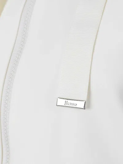 Herno Technical Hooded Jacket In White