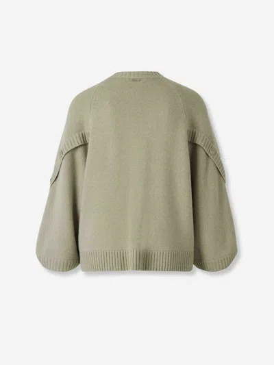 Max Mara Knitted Sweater In Green