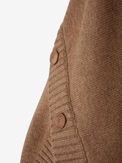 Max Mara Knitted Sweater In Brown