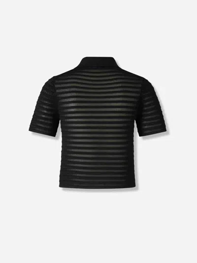 Simkhai Short-sleeve Cardigan In Black
