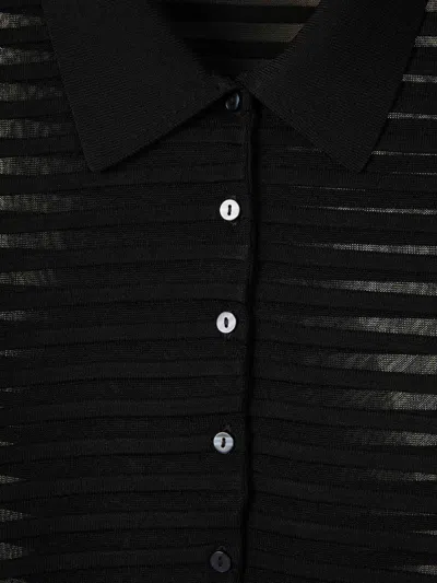 Simkhai Short-sleeve Cardigan In Black