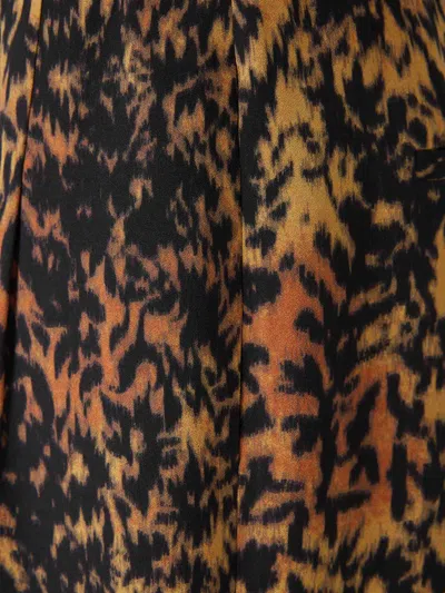 Ulla Johnson Wide Leopard Pants In Gold