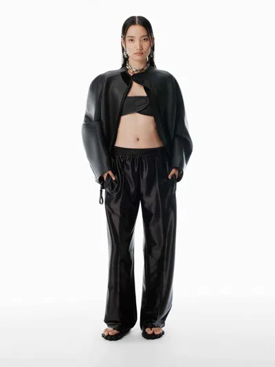 Alexander Wang Women Logo Pre Styled Biker Shorts Pants In Black